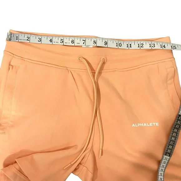 Alphalete NWPT L & S Essential Core women’s athletic shorts light orange - Picture 6 of 13